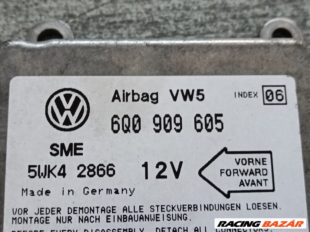 Volkswagen Sharan I 1.9 TDI légzsák indító 6q0909605 2. kép