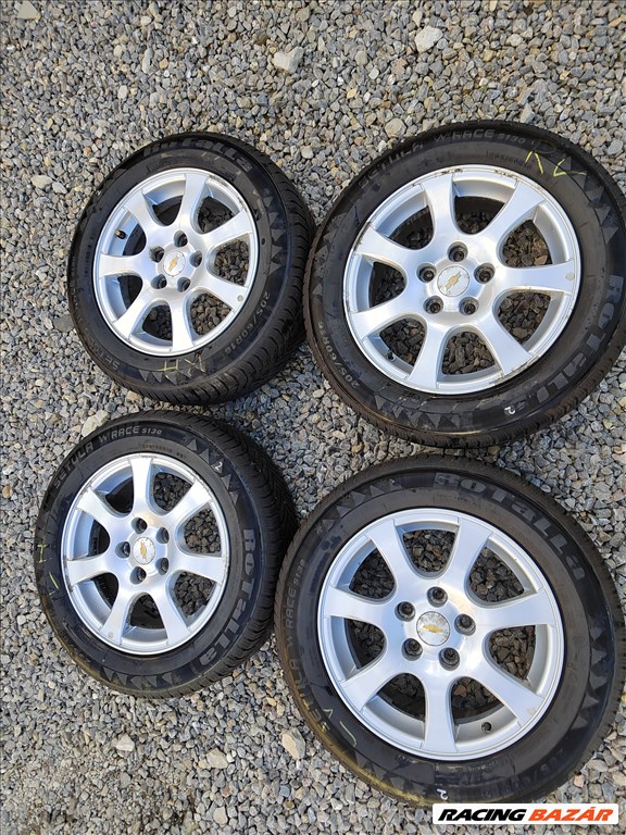  5x115 16"  GM Chevrolet OPELgyári alufelni 205/60 újszerű Rotolla téli gumi  1. kép