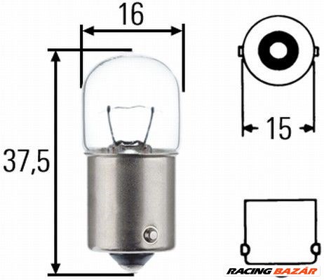 Suzuki izzó 5W fém foglalattal 1. kép