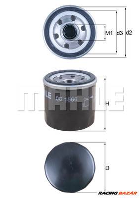 MAHLE OC 1566 - olajszűrő ALPINE DACIA DATSUN HONDA HONDA MOTORCYCLES HYUNDAI INFINITI KAWASAKI MOTO