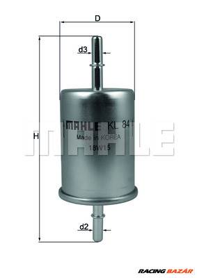 MAHLE KL 84 - Üzemanyagszűrő AUDI JAGUAR SAAB SEAT SKODA VW