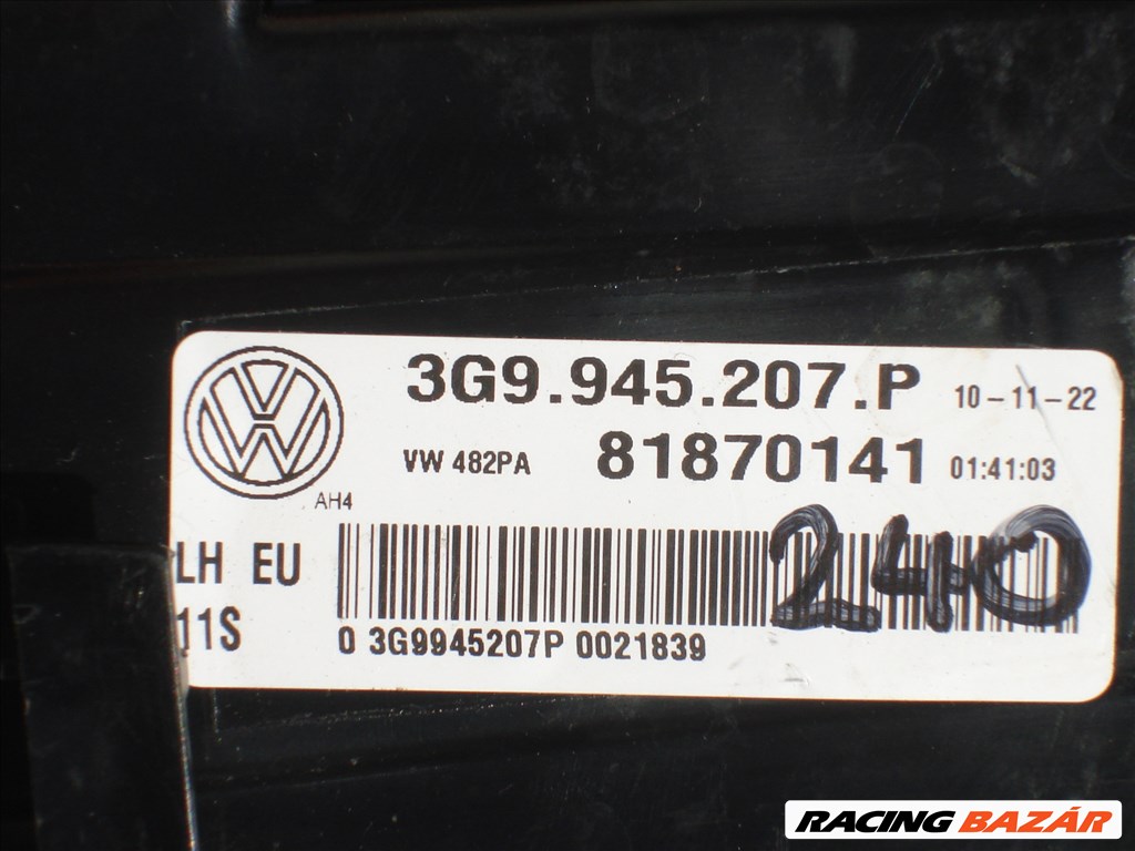 VW Passat B8 Facelift bal hátsó Led Lámpa dinamikus Index 3G9945207P 2019-től 5. kép