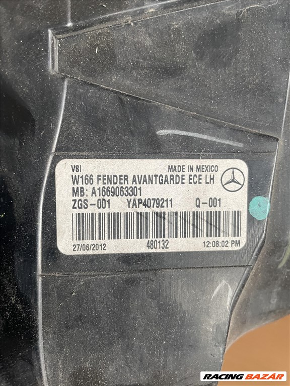 Mercedes ML-osztály W166 Bal hátsó lámpa a1669063301 3. kép