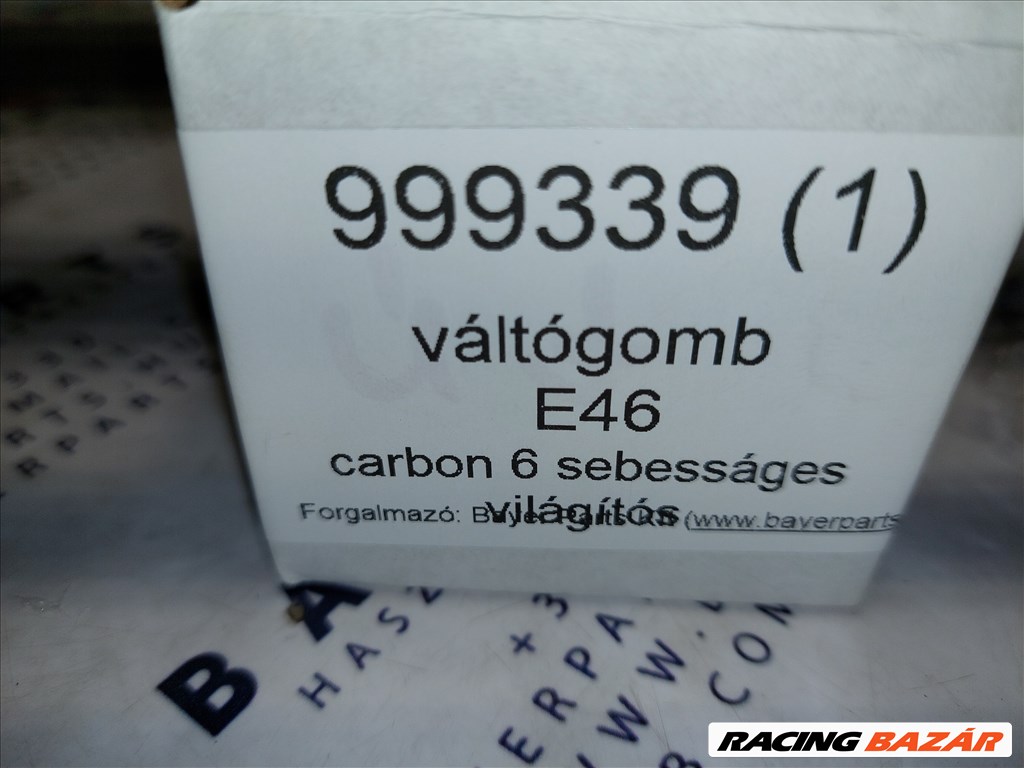 BMW E28 E34 E36 E38 E39 E46 E60 stb új carbon karbon LED világító váltógomb - 6 sebességes (999339) 7. kép