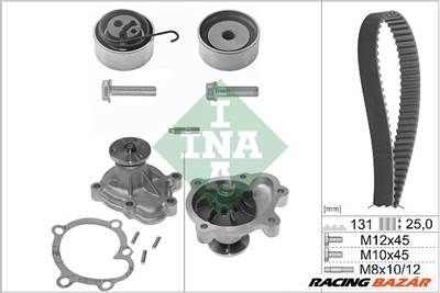 INA 530 0338 30 - Vízpumpa + fogasszíj készlet CHEVROLET OPEL VAUXHALL