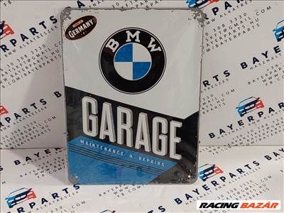 BMW Garage - fémplakát fém tábla (15x20cm)
