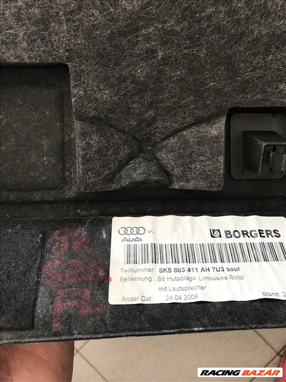 Audi A4 (B8 - 8K) SEDAN - kalaptartó 8k5863411h 3. kép