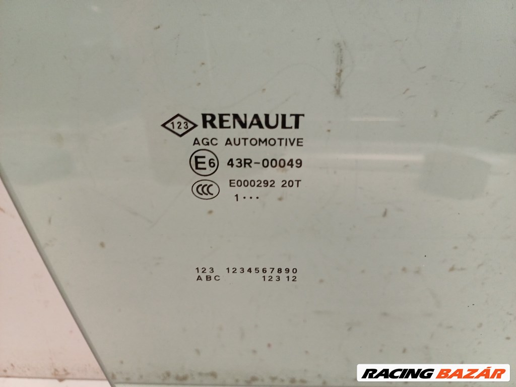 Renault Scenic grand jobb elsõ ajtó üveg lejáró 2. kép