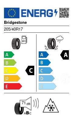 Bridgestone XL FR BLIZZAK LM005 205/40 R17 84V téli gumi 2. kép