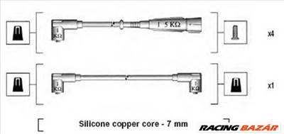 MAGNETI MARELLI 941175020749 - gyújtókábel szett SEAT VW