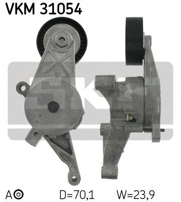 SKF VKM 31054 - hosszbordásszíj feszítőgörgő AUDI SEAT SKODA VW 1. kép