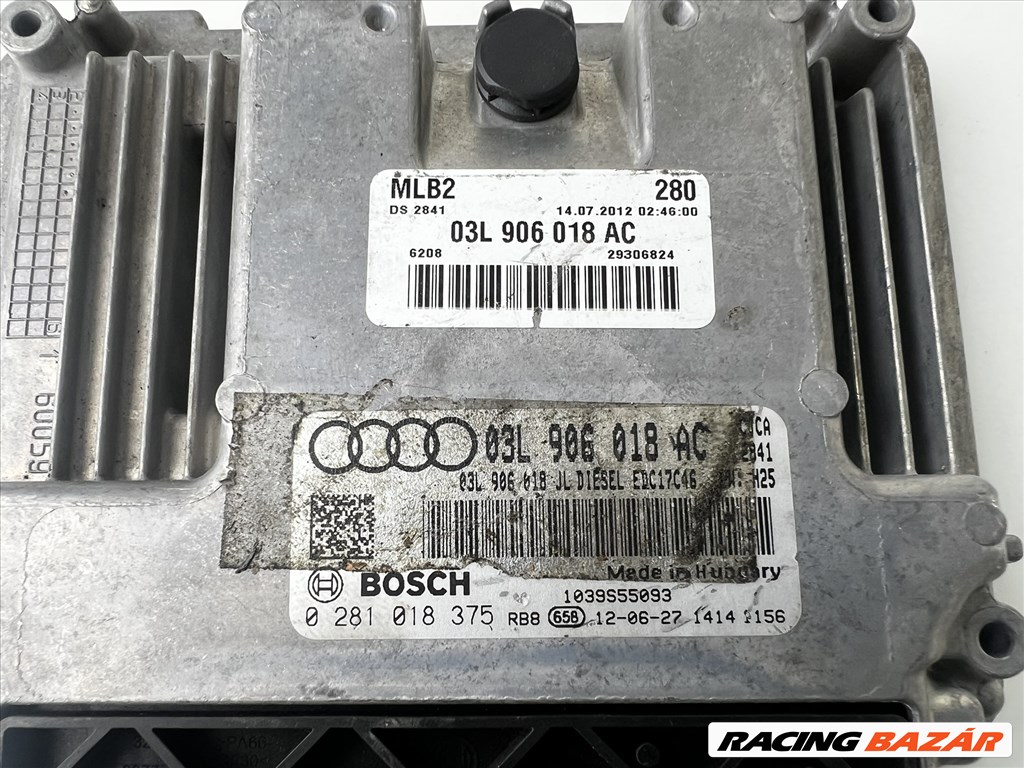 Audi A4 B8 2.0 tdi 143le CJC Motorvezérlő  03l906018ac 2. kép