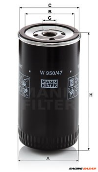 MANN-FILTER W 950/47 - olajszűrő 1. kép