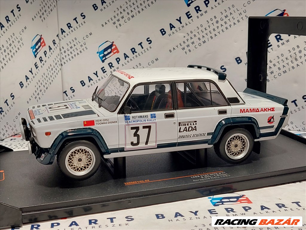 Lada 2105 VFTS #37 Rally Acropolis (1983) H. Ohu T. Diener - Ixo 1:18 1/18 modellautó (m01276) 3. kép