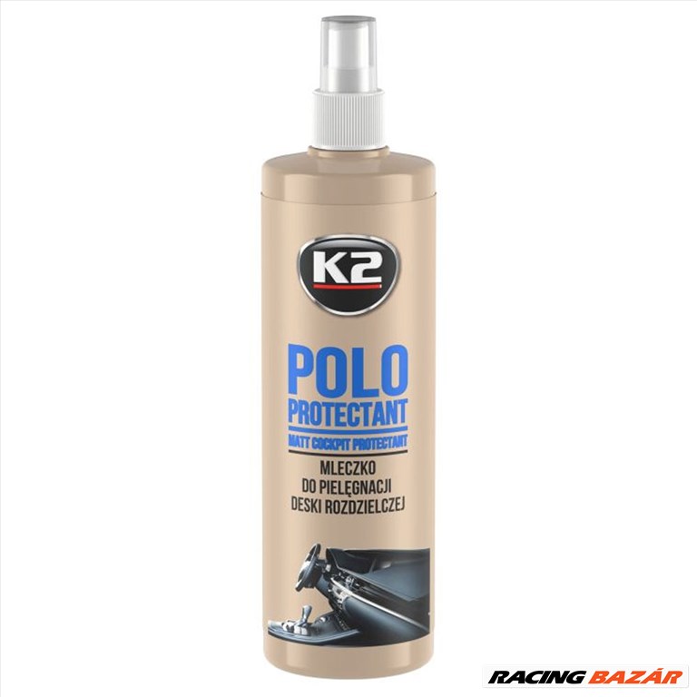 Matt műszerfalápoló tejszerű készítmény K2 Polo Protectant K410 330 gr. 1. kép