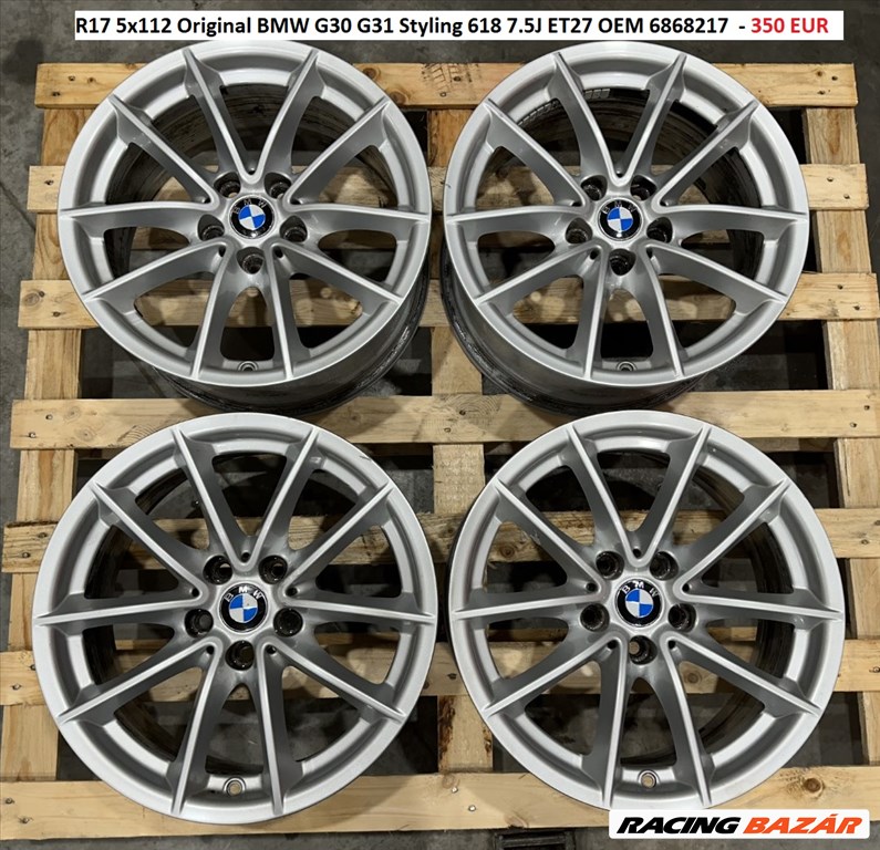 R17 5x112 Original BMW G30 G31 Styling 618 7.5J ET27 OEM 6868217 gyári 17" alufelnik 1. kép