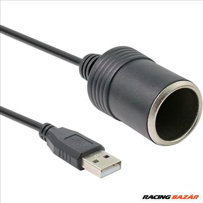 USB szivargyújtó átalakító kábel 5V ->12V 3D01-15-1