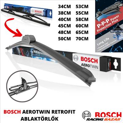 Bosch AeroTwin Retrofit keret nélküli ablaktörlő lapát  575mm 57,5cm ✔️