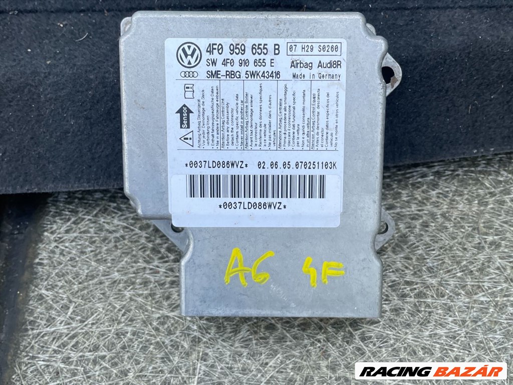 Audi A6 (C6 - 4F) AUDI A6 C6 Légzsák Elektronika 4f0959655b 1. kép