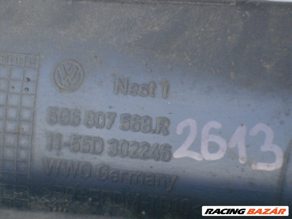 VW Golf VII 5 ajtós Facelift hátsó lökhárító alsó Spoiler 5G6807568R 2017-től 5. kép