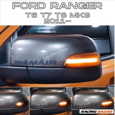 Ford Ranger T6 T7 T8 MK3 2011- dinamikus LED - LEDES Tükör Index futófényes tükörindex 1735988 1735989✔️