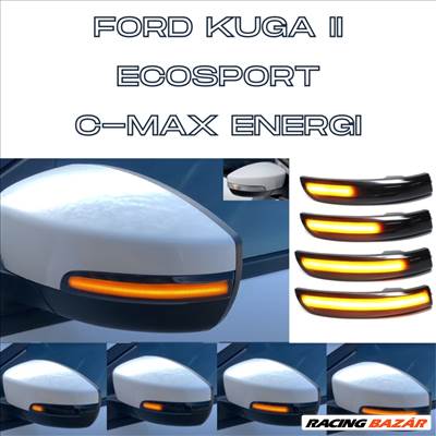 Ford Kuga II 2 MK2 Ecosport C-Max Energi dinamikus LED - LEDES Tükör Index futófényes tükörindex 1806305 1806306✔️