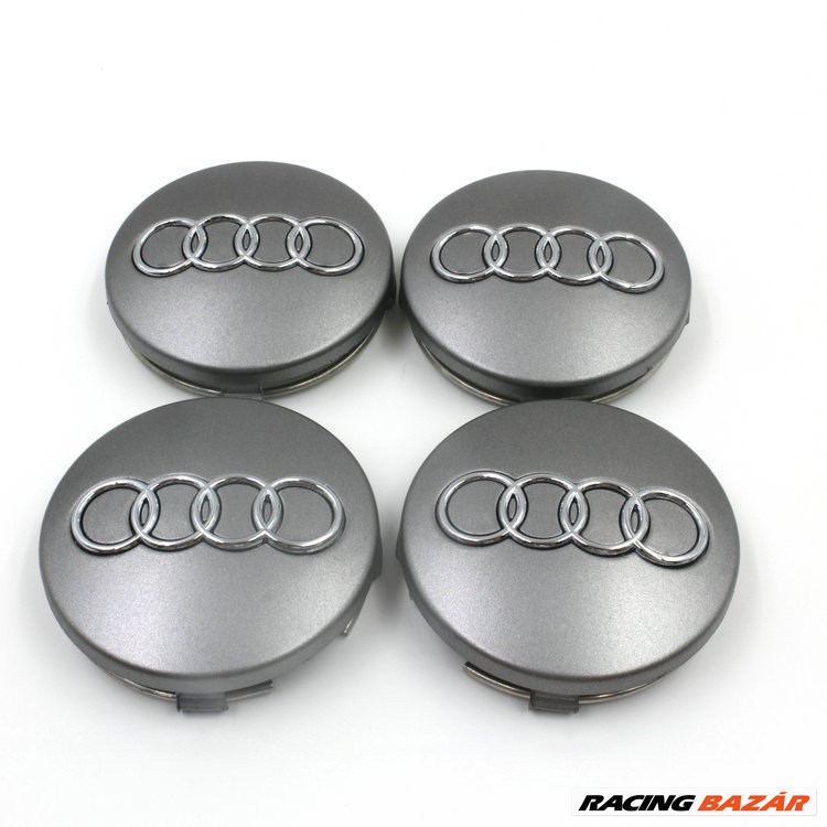 Új Audi 60mm felni alufelni kupak közép felniközép felnikupak embléma jel kerékagy porvédő kupak 1. kép