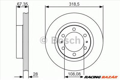 BOSCH 0 986 479 R46 - féktárcsa TOYOTA