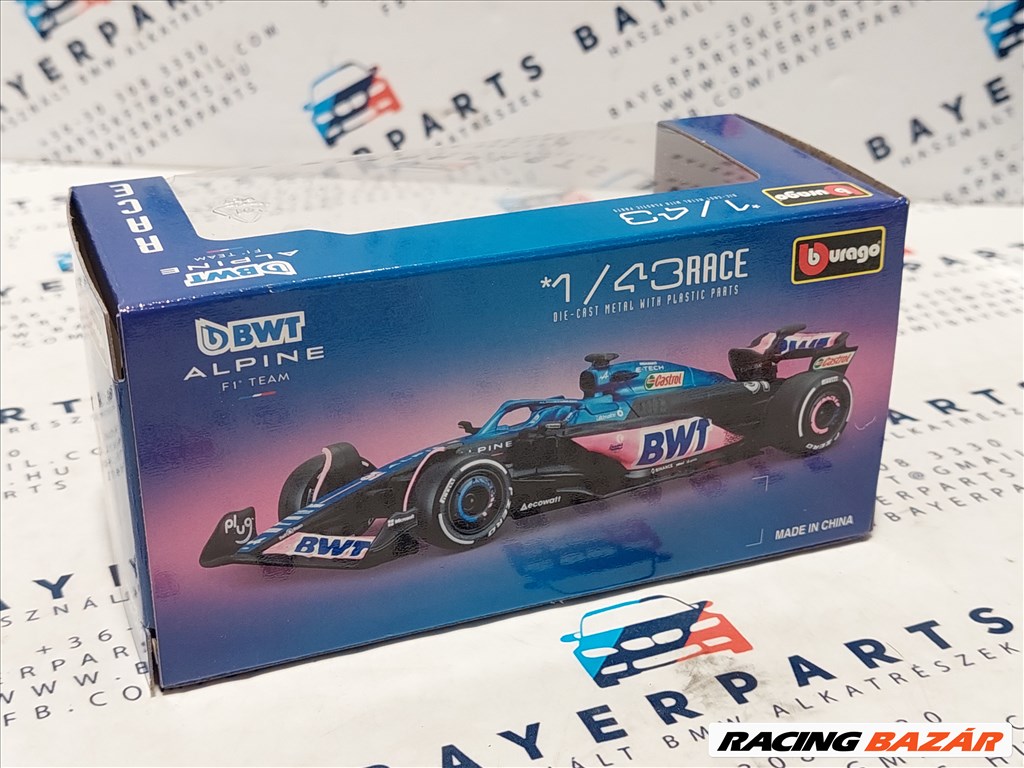 Renault Alpine A523 BWT Racing F1 #31 (2023) E. Ocon - Bburago - 1:43 1/43 modellautó (m01207) 3. kép