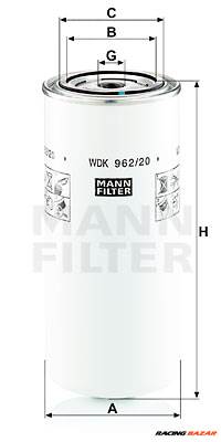 MANN-FILTER WDK 962/20 - Üzemanyagszűrő DEUTZ-FAHR