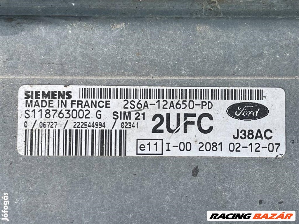 Ford Fiesta 1.4 / Motorvezérlő s118763002 2. kép