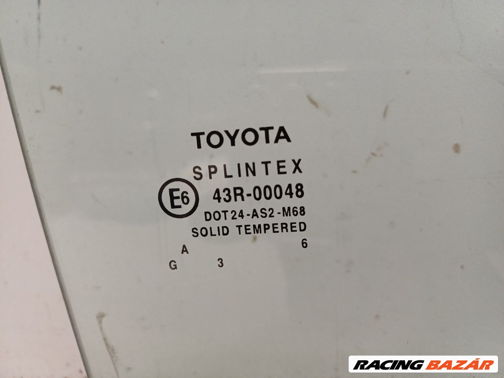 Toyota Avensis kombi jobb hátsó ajtó üveg lejáró 2. kép