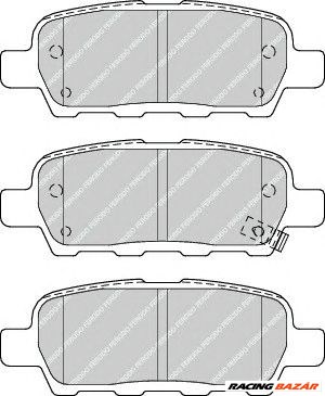 FERODO FDB4324 - fékbetét INFINITI NISSAN RENAULT 1. kép