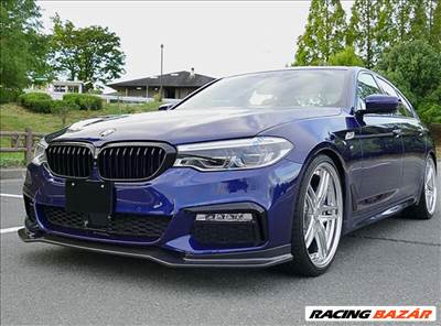 BMW G30 G31 G38 LCI lökhárító toldat, fényes fekete 2017-2021