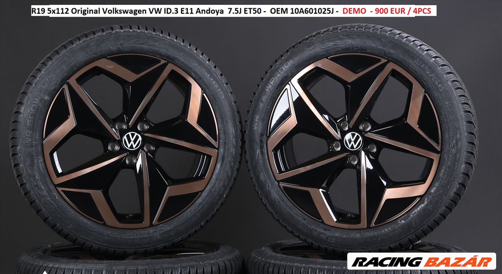 R19 5x112 Original Volkswagen VW ID.3 E11 Andoya  7.5J ET50  19" gyári alufelnik  2. kép