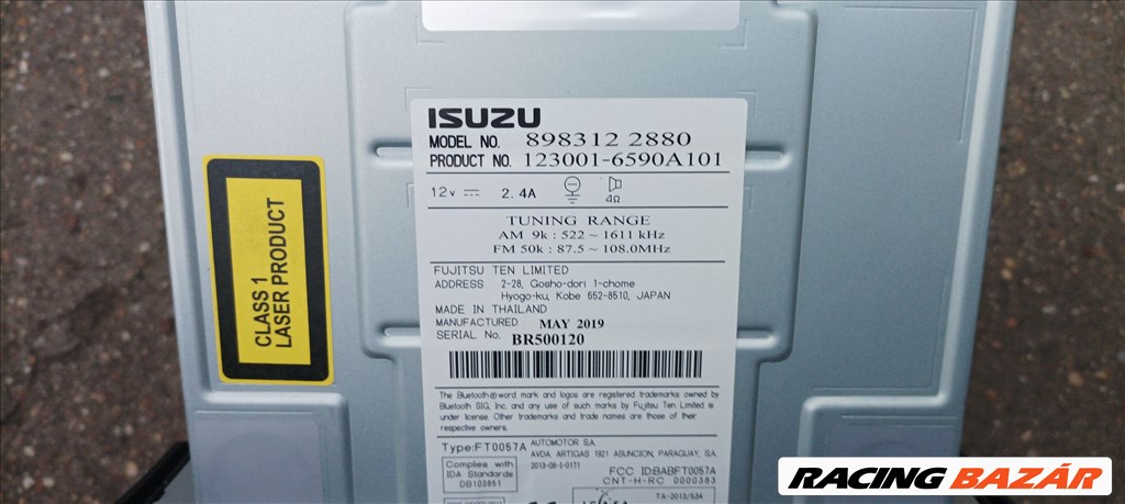 Isuzu D-Max II gyári cd-s rádió eladó! 8983122880 6. kép