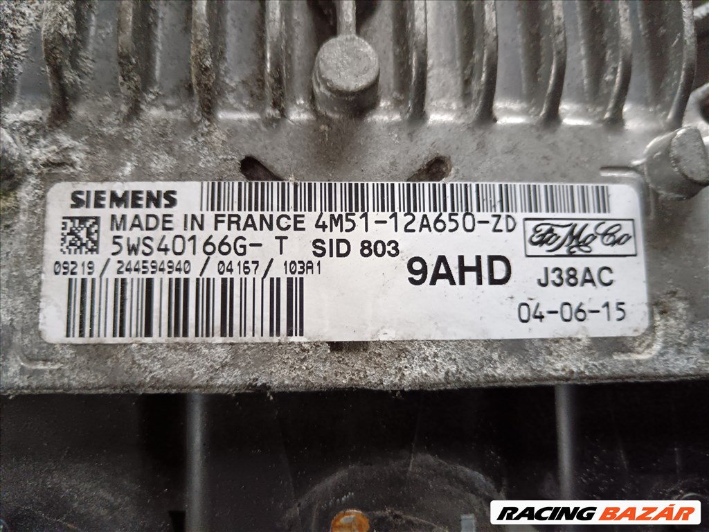 Ford Focus C-MAX 2.0 TDCi motorvezérlő elektronika  4m5112a650zd 2. kép