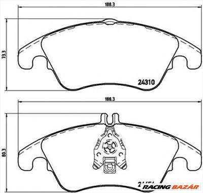 BREMBO P 50 069 - fékbetét MERCEDES-BENZ MERCEDES-BENZ (BBDC)