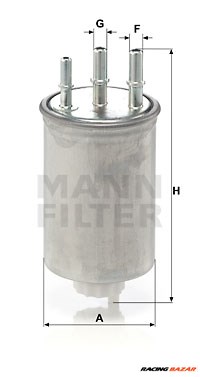 MANN-FILTER WK 829/6 - Üzemanyagszűrő SSANGYONG 1. kép