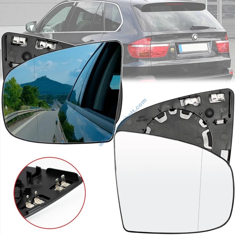 BMW X5 X6 E70 E71 fűthető tükörlap Bal 1. kép