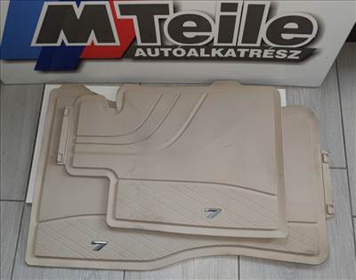 (GYÁRI ÚJ) BMW Gumszőnyeg első garnitúra bézs 7-es sorozat G11 / G12