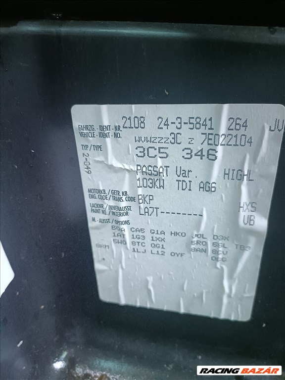 Volkswagen Passat B6 (B6 / B7) bontott alkatrészei 6. kép