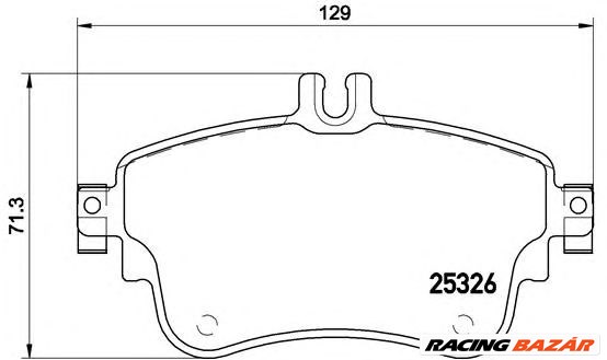 BREMBO P 50 094 - fékbetét MERCEDES-BENZ 1. kép