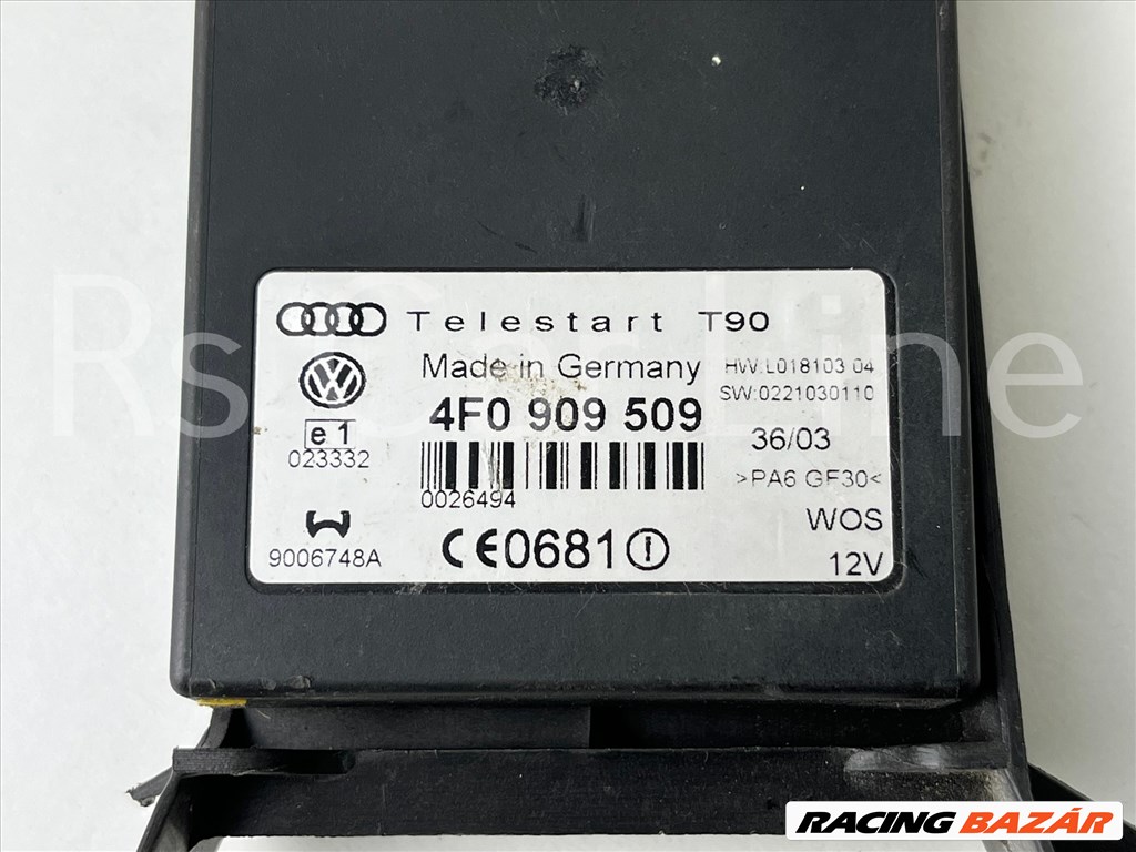Audi A6 4F Állófűtés távirányító modul 4f0909509 2. kép