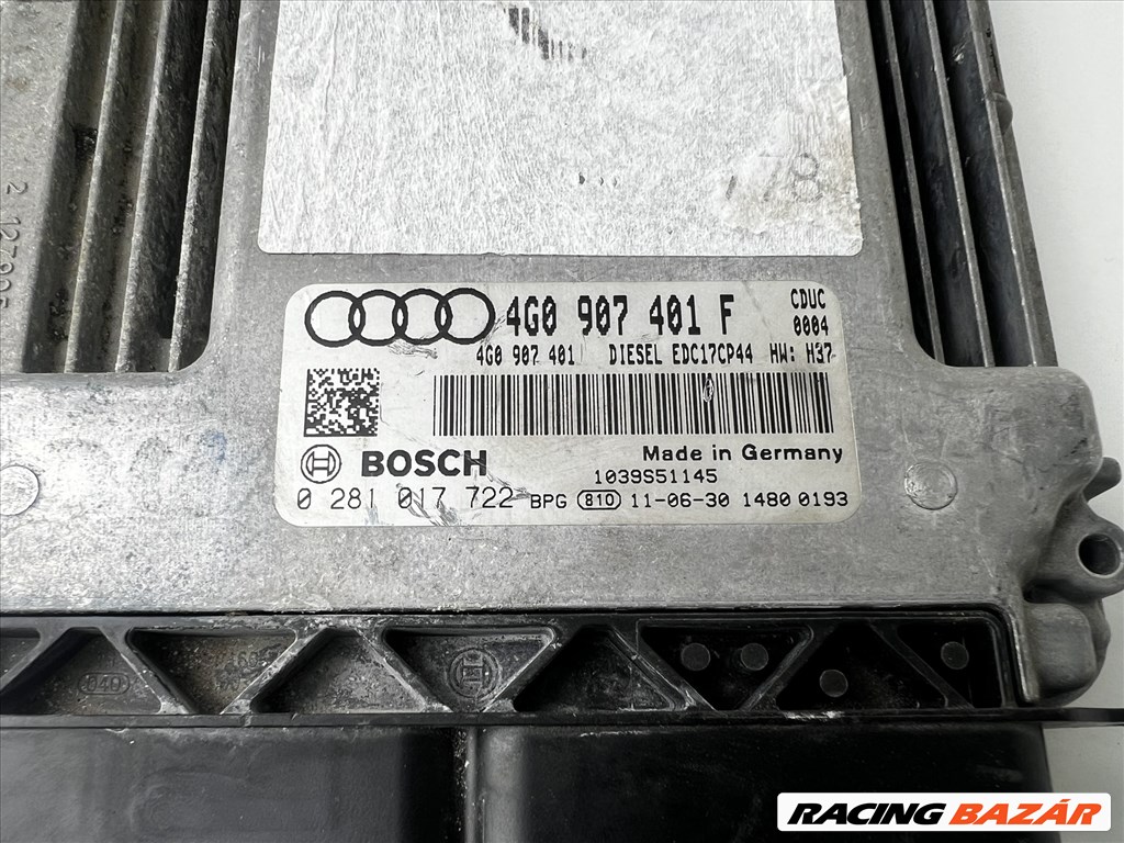 Audi A6 4G 3.0 tdi 245le CDU Motorvezérlő 4g0907401f 2. kép