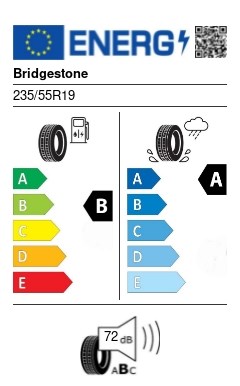 Bridgestone WEATHER CONTROL A005 235/55 R19 101T (+) , A 3PMSF négyévszakos gumi 2. kép