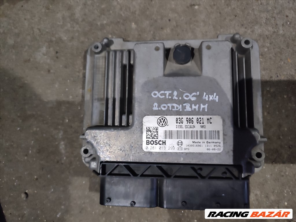 Skoda Octavia II motorvezérlő elektronika 2.0TDI BMM 03g906021mc 0281013299 1. kép