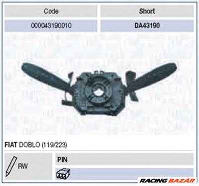 MAGNETI MARELLI 000043190010 - kormányoszlop kapcsoló FIAT