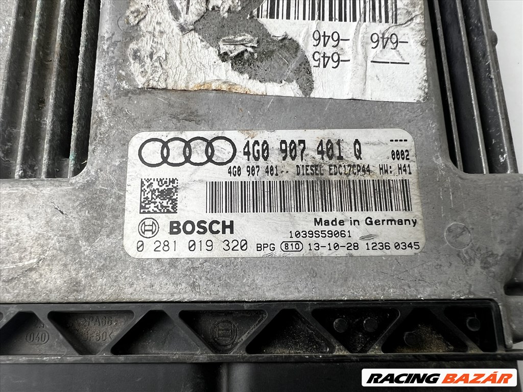 Audi A6 4G 3.0 tdi 245le  CDU Motorvezérlő  4g0907401q 2. kép