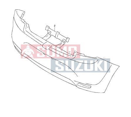Suzuki Baleno 2016-> hátsó lökhárító MGP gyári 71811M68P00 3. kép